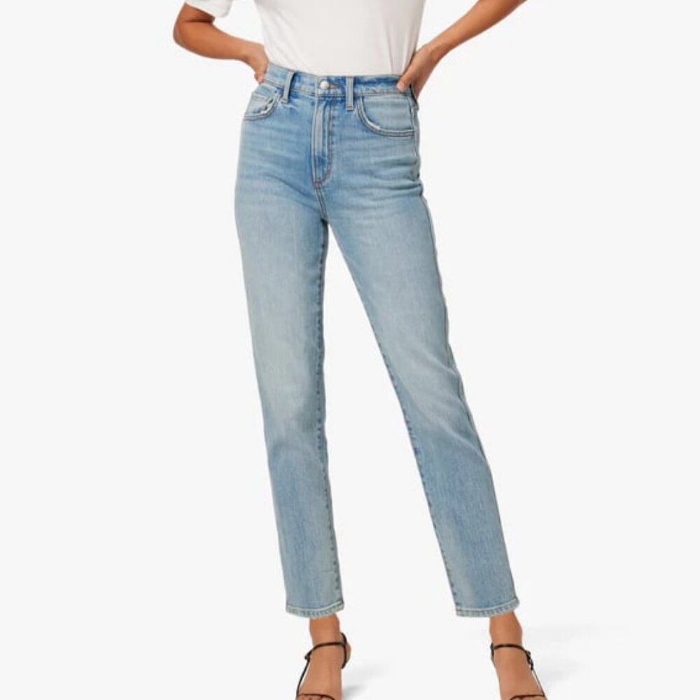 NWT JOE'S JEANS Raine High Rise Straight Ankle Stretch Vintage Blue 31 MSRP $198